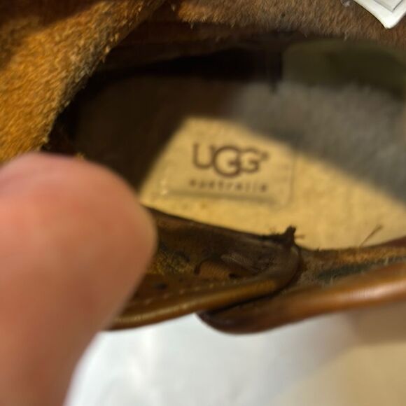 UGG Studded Brown Ankle Boots - Picture 8 of 9